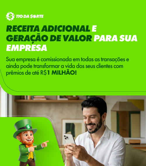 Transforme transações em benefícios e fidelize clientes com o Tio da Sorte